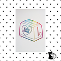Toaster Bath Bomb Sparkly Rainbow Foil Print | Dark Humour Sarcastic A5 Wall Art