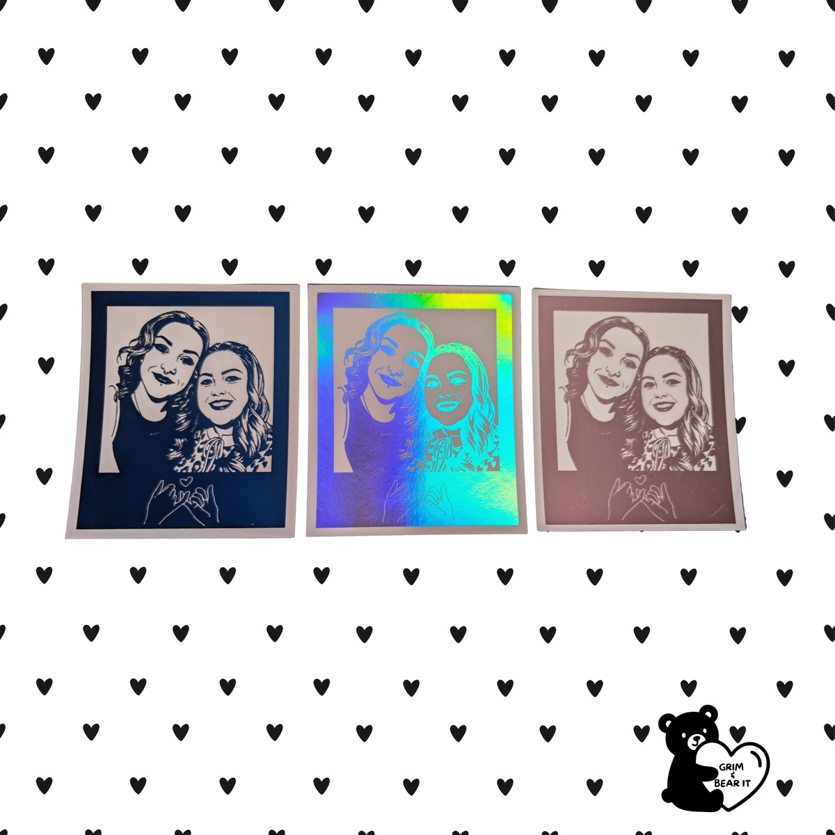 Custom Polaroid-Style Metallic Foil Print | Personalised Keepsake Photo