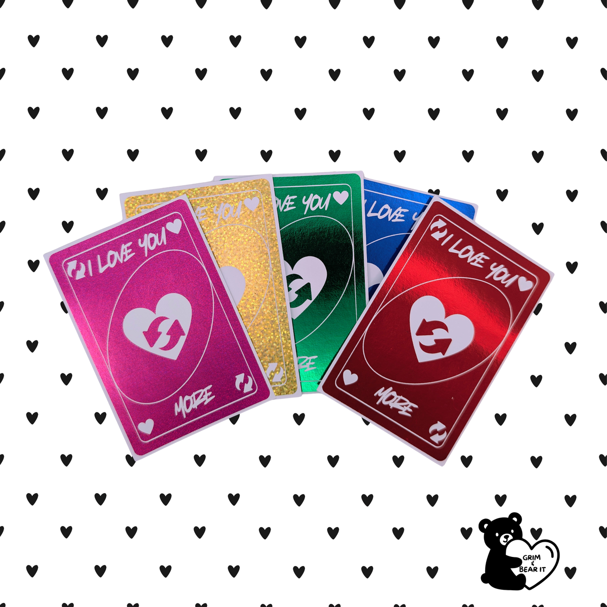 The "I Love You More" Reverse Card | Holographic Keepsake Wallet Card